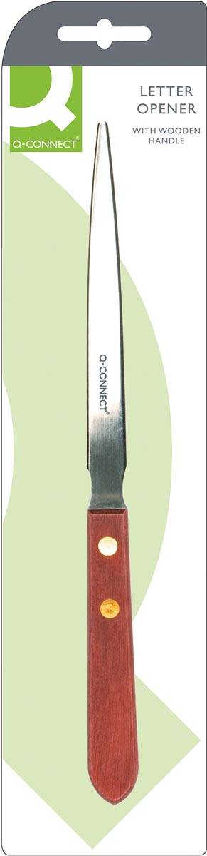 Q-CONNECT briefopener 22 cm, met houten handvat