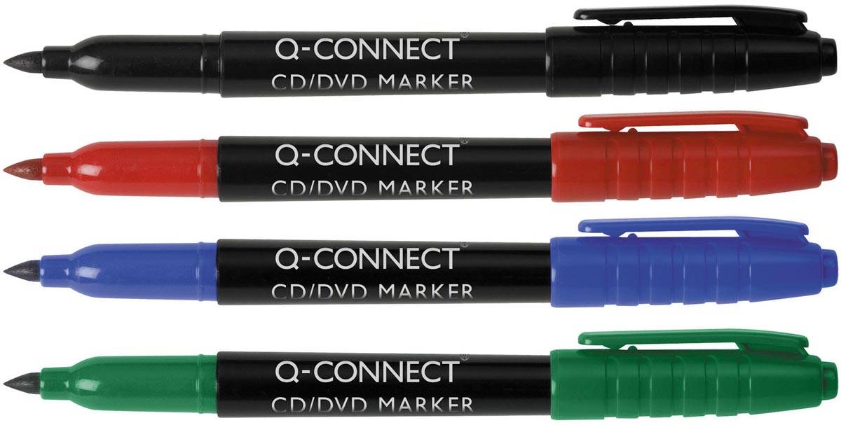 Q-CONNECT CD-DVD marker, fijn, rood