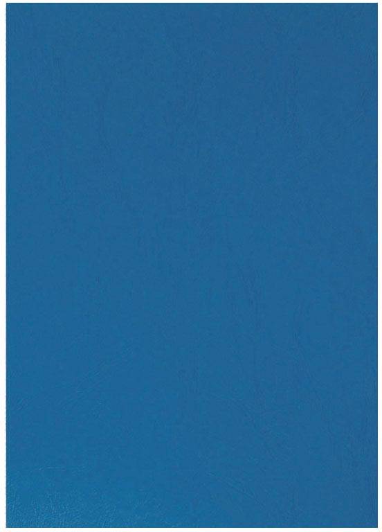 Q-CONNECT dekblad A4 leder 250 grams 100 stuks blauw