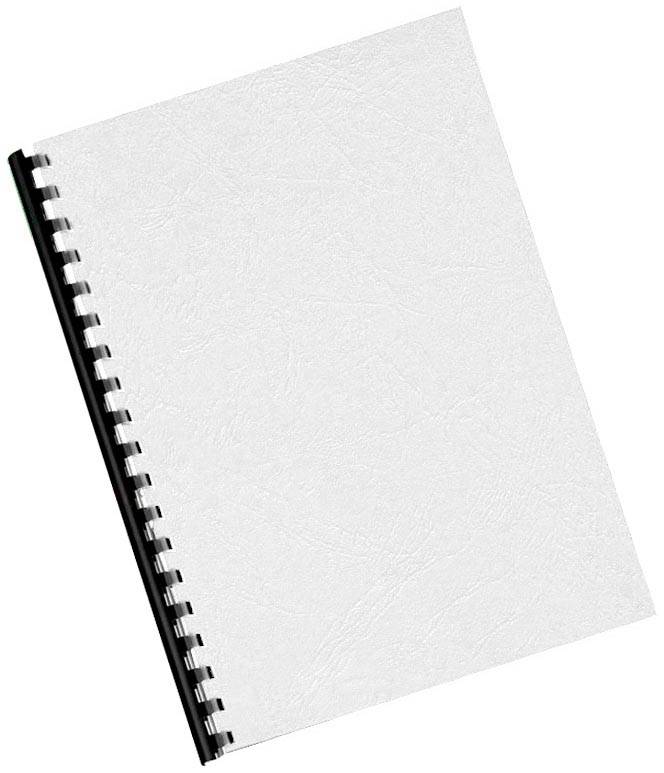 Q-CONNECT dekblad A4 leder 250 grams 100 stuks wit