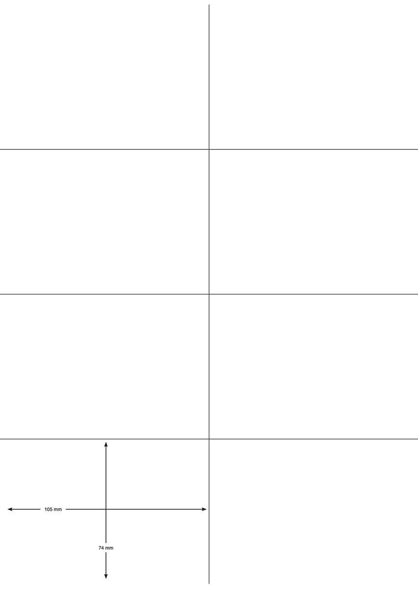 Q-CONNECT etiketten, wit, rechte hoeken, 105 x 74 mm, 100 vel, 8 etiketten per vel