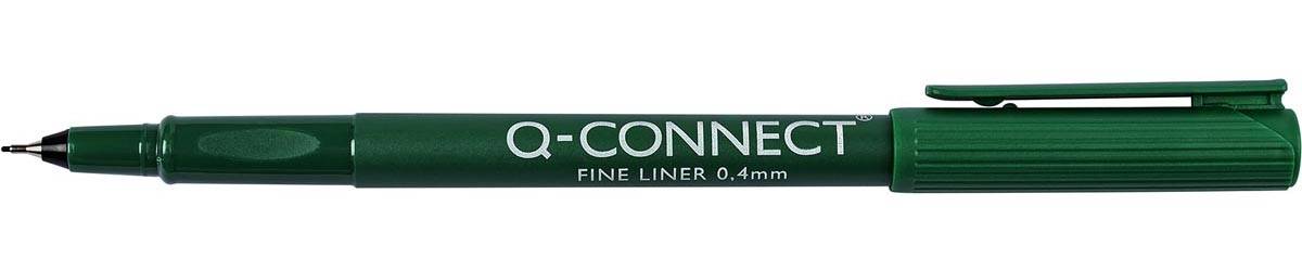 Q-CONNECT fineliner, 0,4 mm, groen