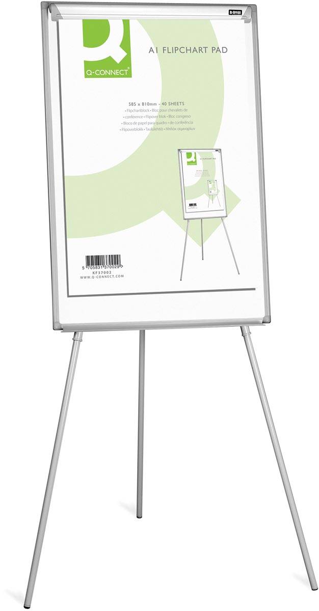 Q-CONNECT flip-overblok, ft 585 x 810 mm, 60 g/m², blanco, 40 vel