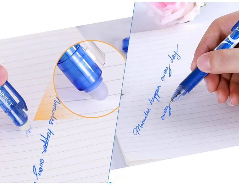 Q-CONNECT gelroller, uitwisbaar, blauw