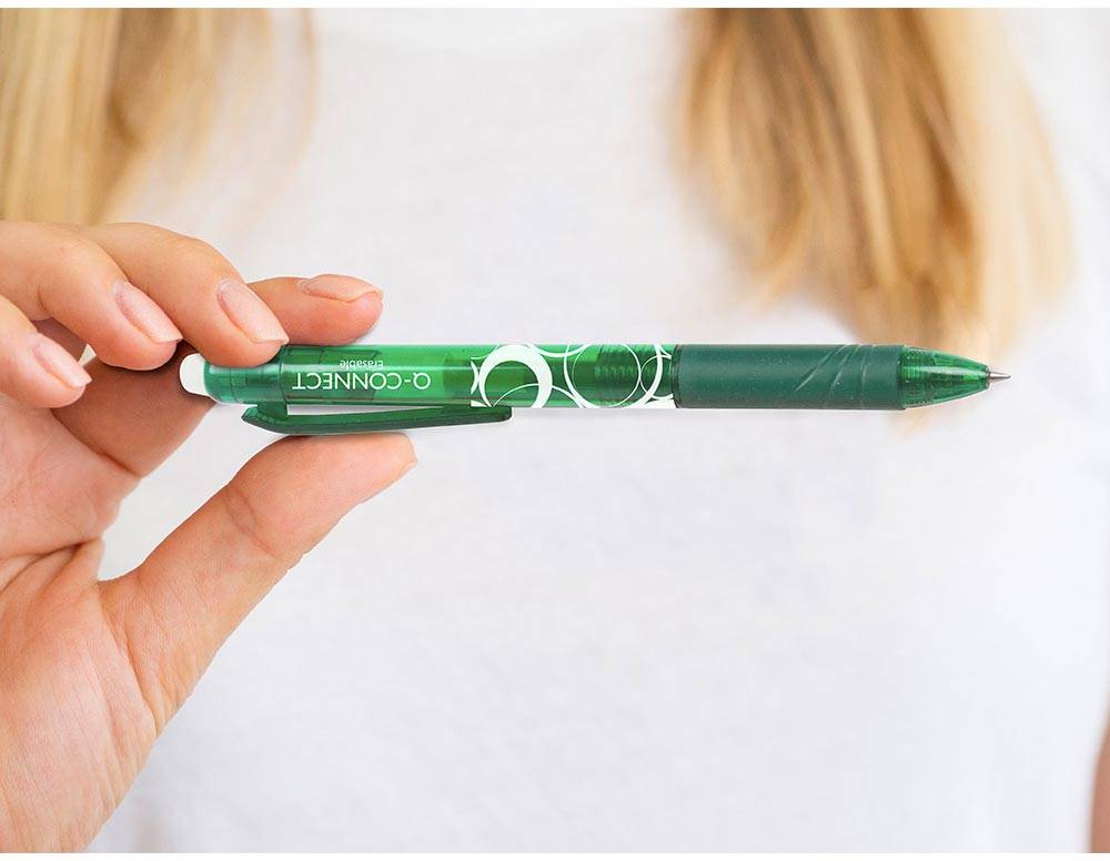 Q-CONNECT gelroller, uitwisbaar, groen
