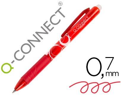 Q-CONNECT gelroller, uitwisbaar, rood