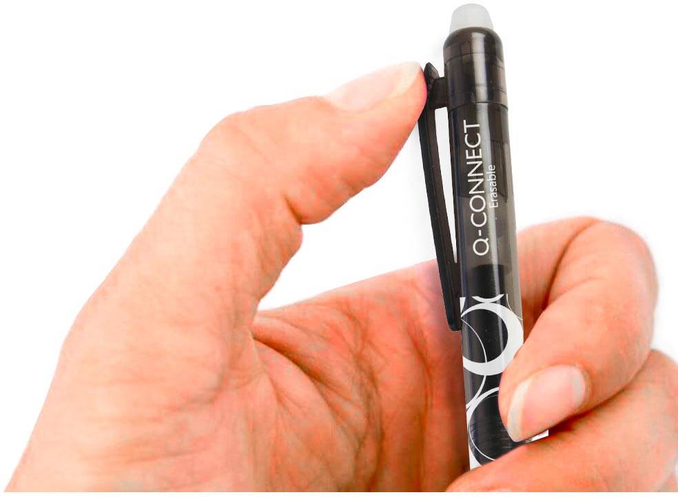 Q-CONNECT gelroller, uitwisbaar, zwart