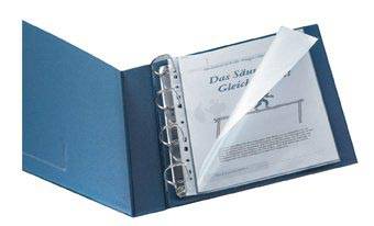 Q-CONNECT geperforeerde showtas A4 11-gaatsperforatie glashelder 80 micron pak van 25 stuks