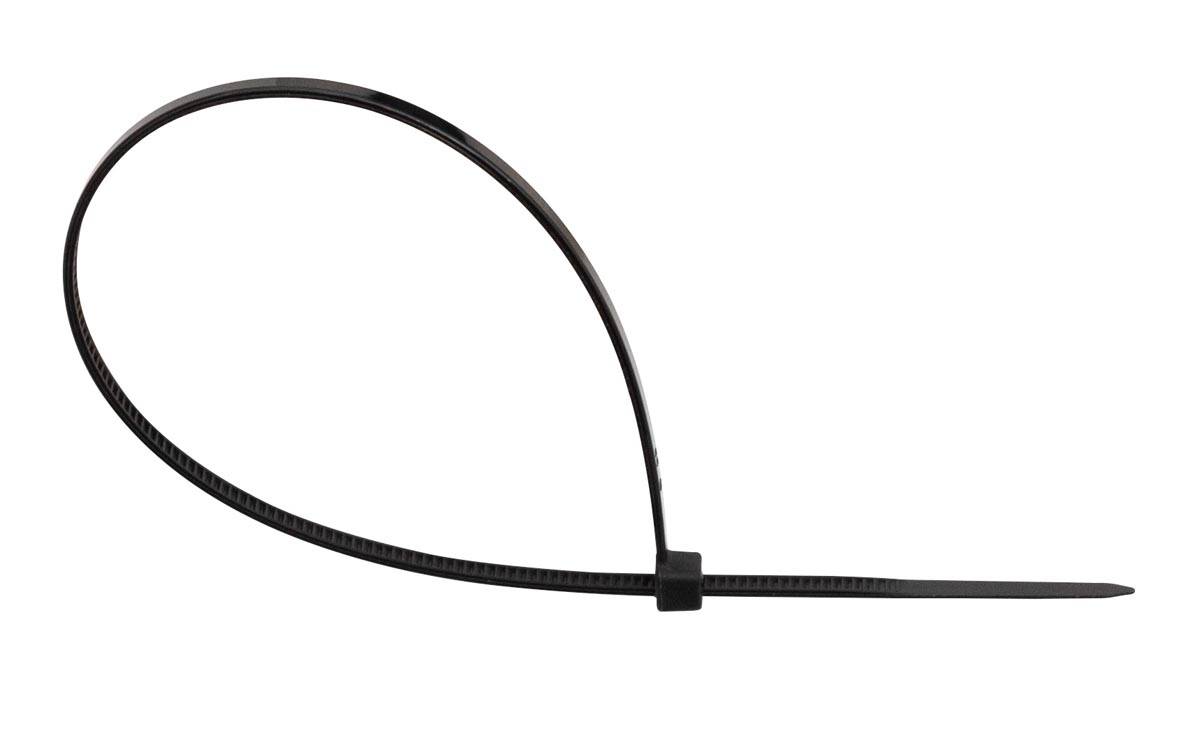 Q-CONNECT kabelbinder, ft 200 x 2,5 mm, pak van 100 stuks, zwart