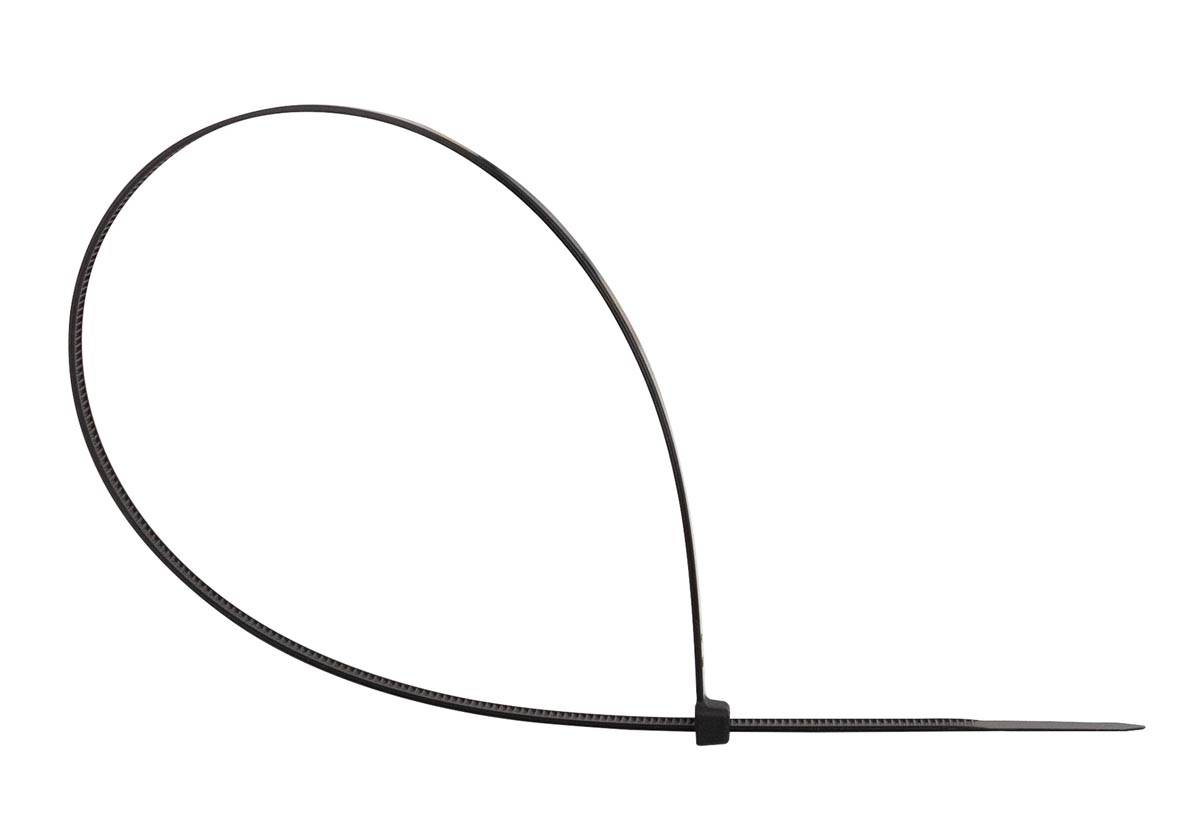 Q-CONNECT kabelbinder, ft 400 x 4,8 mm, pak van 100 stuks, zwart