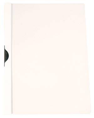 Q-CONNECT Klemmap metalenclip A4 30 vel Transparant wit