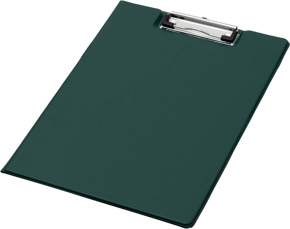 Q-CONNECT klemplaat, PP, ft A4, dubbel, groen