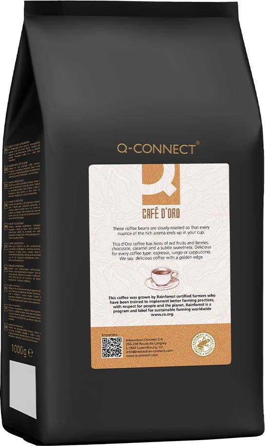 Q-CONNECT koffiebonen Café D'Oro, pak van 1 kg