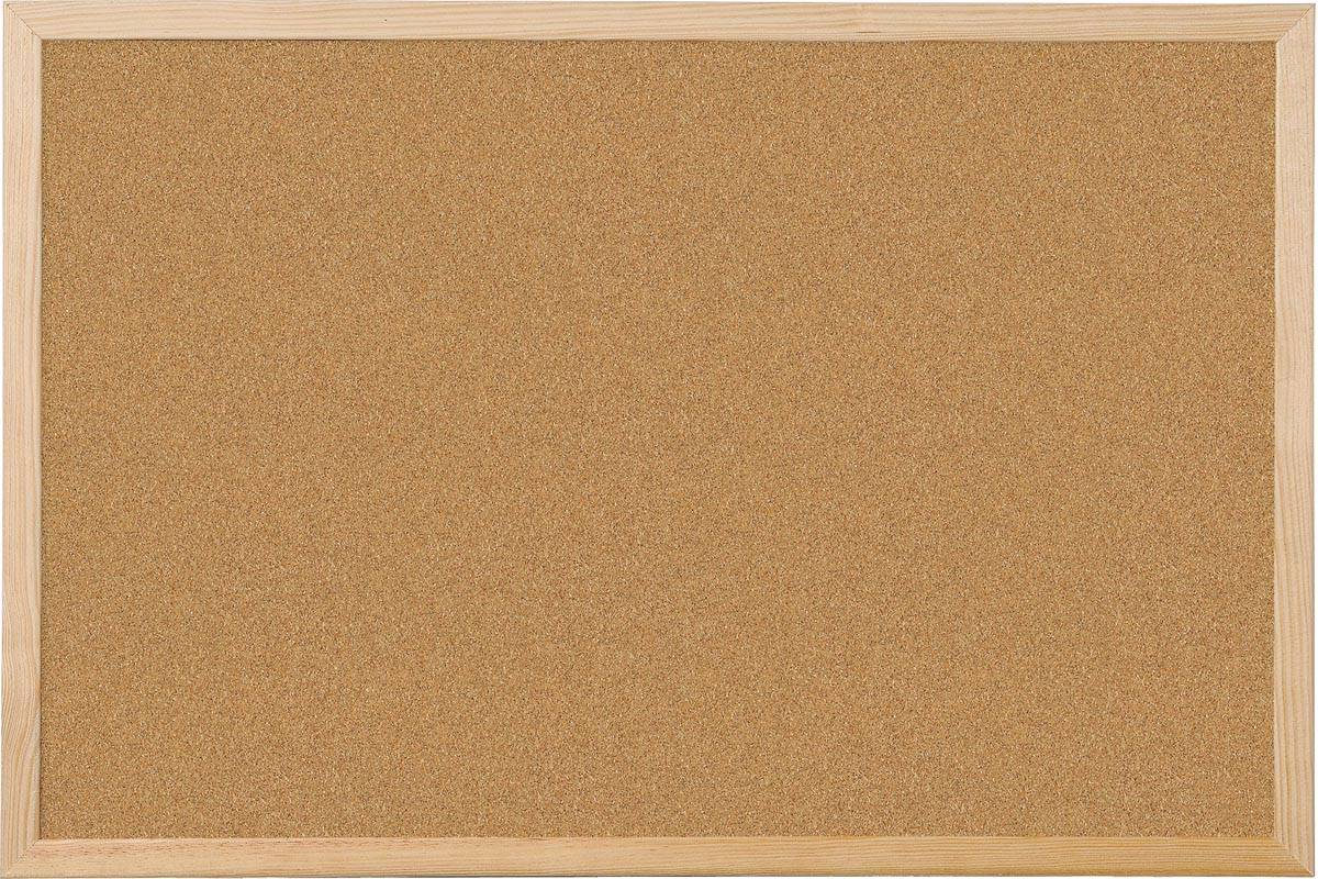 Q-CONNECT kurkbord met houten frame 60 x 40 cm