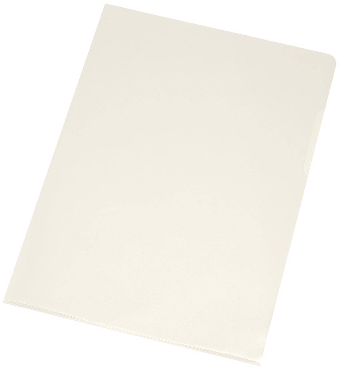 Q-CONNECT L-map, glashelder, 120 micron, pak van 100 stuks