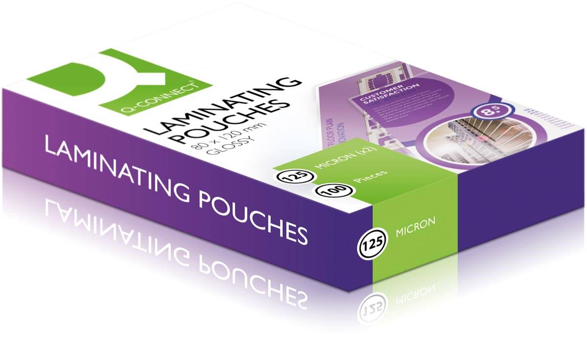 Q-CONNECT lamineeretui 2x 125 micron A7 100 stuks
