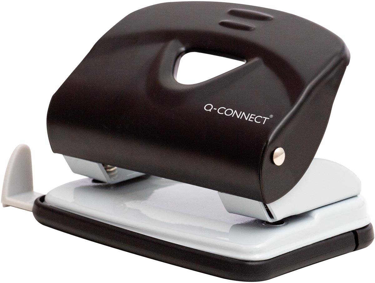 Q-CONNECT Light Duty perforator, metaal, 20 blad, zwart
