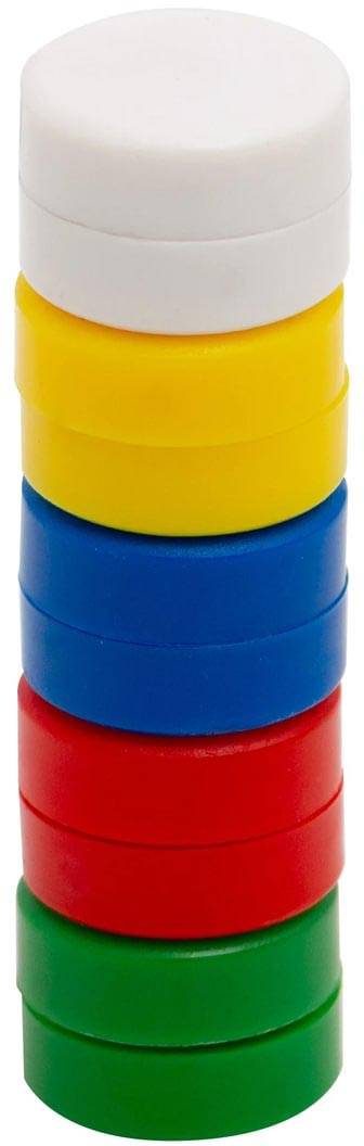 Q-CONNECT magneten, 20 mm, assorti, pak van 10 stuks