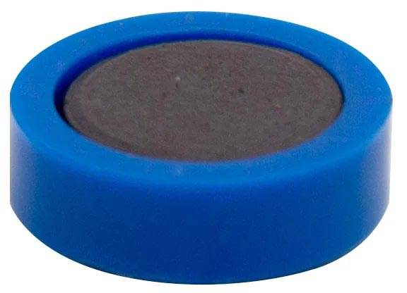 Q-CONNECT magneten, 20 mm, blauw, pak van 10 stuks