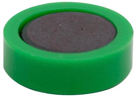 Q-CONNECT magneten, 20 mm, groen, pak van 10 stuks