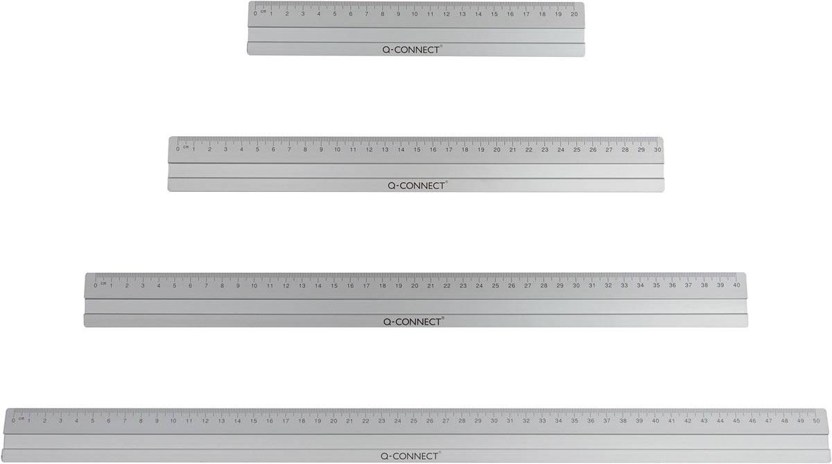 Q-CONNECT meetlat, aluminium, 20 cm