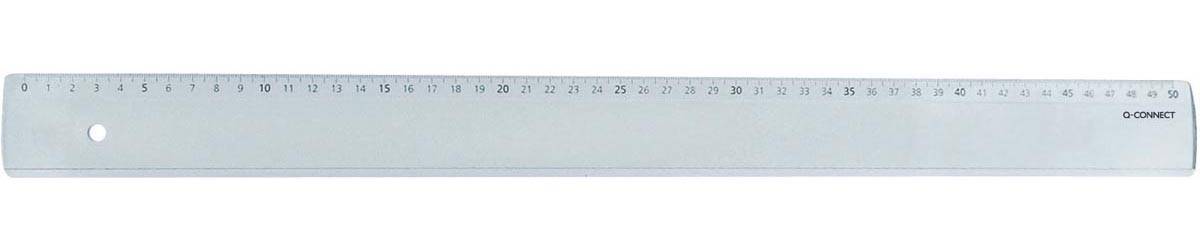 Q-CONNECT meetlat, plastic, in etui, 50 cm