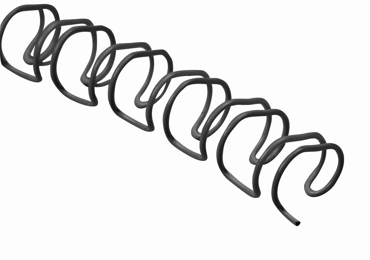 Q-CONNECT metalen draadruggen, 6,4 mm, pak van 100 stuks, zwart