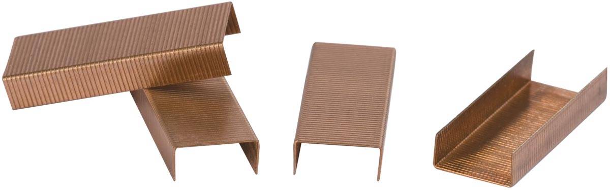 Q-CONNECT nietjes 24/6, verkoperd, doos van 1.000 nietjes