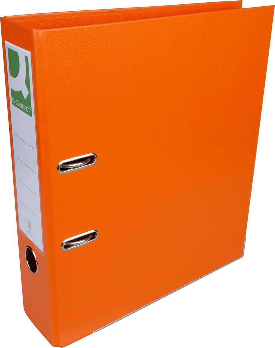 Q-CONNECT ordner, voor ft A4, volledig uit PP, rug van 8 cm, oranje