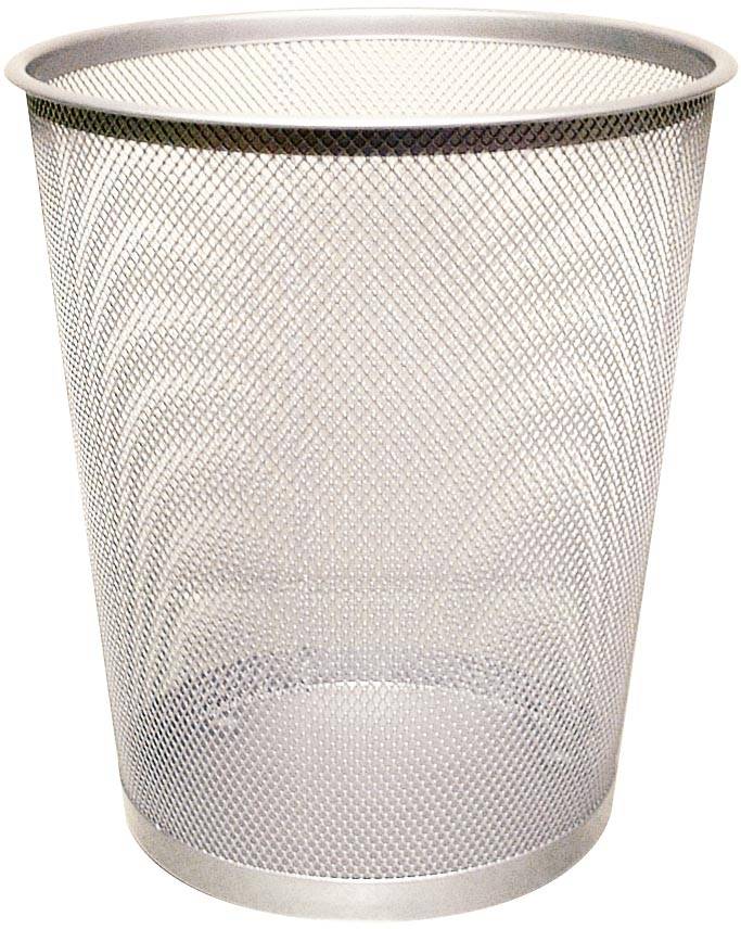 Q-CONNECT papiermand 19 liter metaal zilver