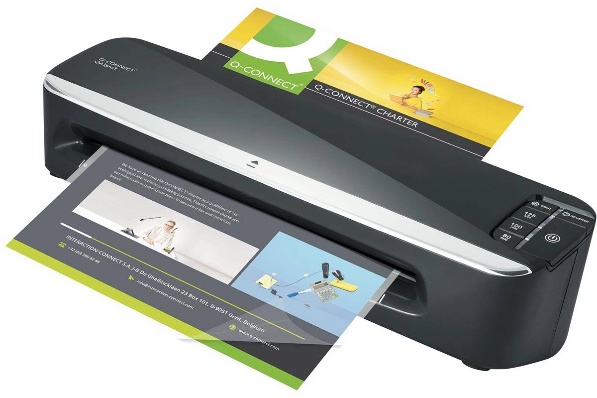 Q-CONNECT professionele lamineermachine, ft A3, zwart