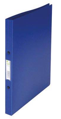 Q-CONNECT ringmap, PP, 2 ringen, 16 mm, donkerblauw