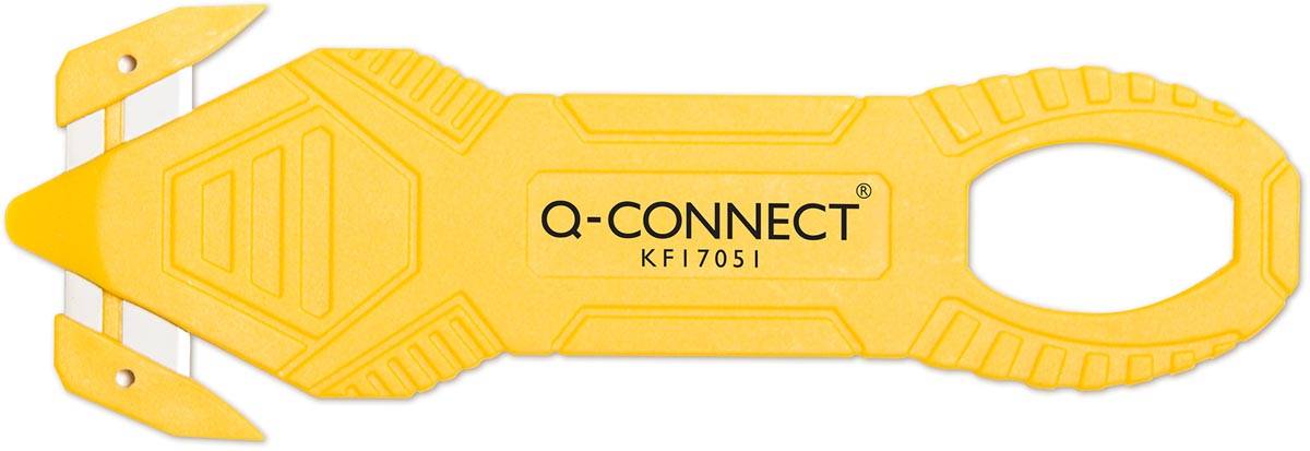 Q-CONNECT safety cutter, ft 13,1 x 4,45 cm, geel