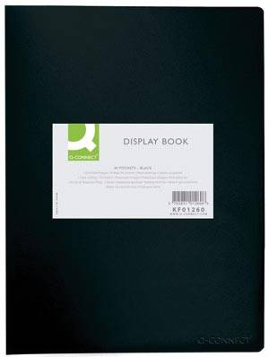 Q-CONNECT showalbum A4 40 tassen zwart