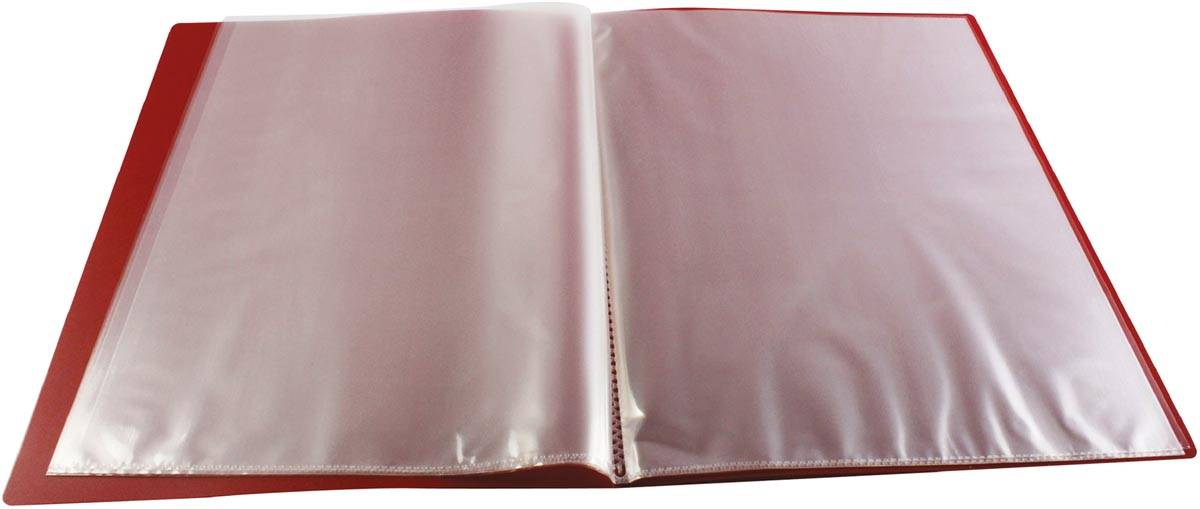 Q-CONNECT showalbum personaliseerbaar A4 10 tassen rood