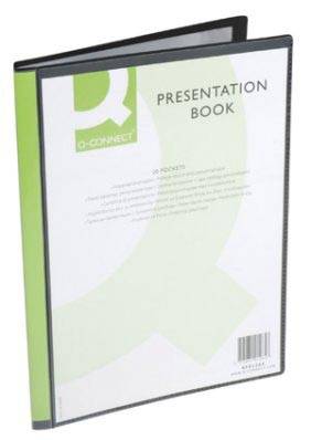 Q-CONNECT showalbum personaliseerbaar A4 20 tassen zwart