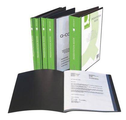 Q-CONNECT showalbum personaliseerbaar A4 60 tassen zwart