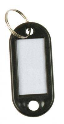 Q-CONNECT sleutelhanger, pak van 10 stuks, zwart