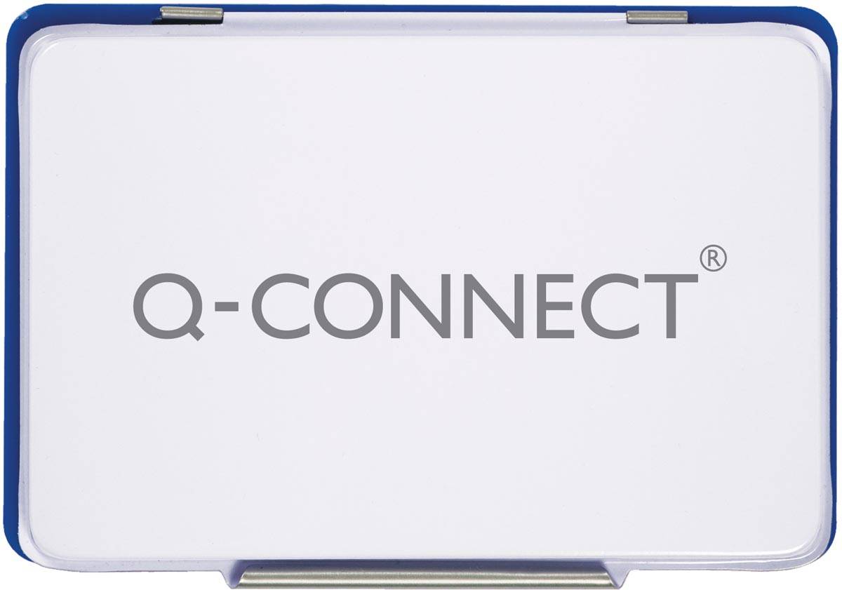 Q-CONNECT stempelkussen, ft 110 x 70 mm, blauw