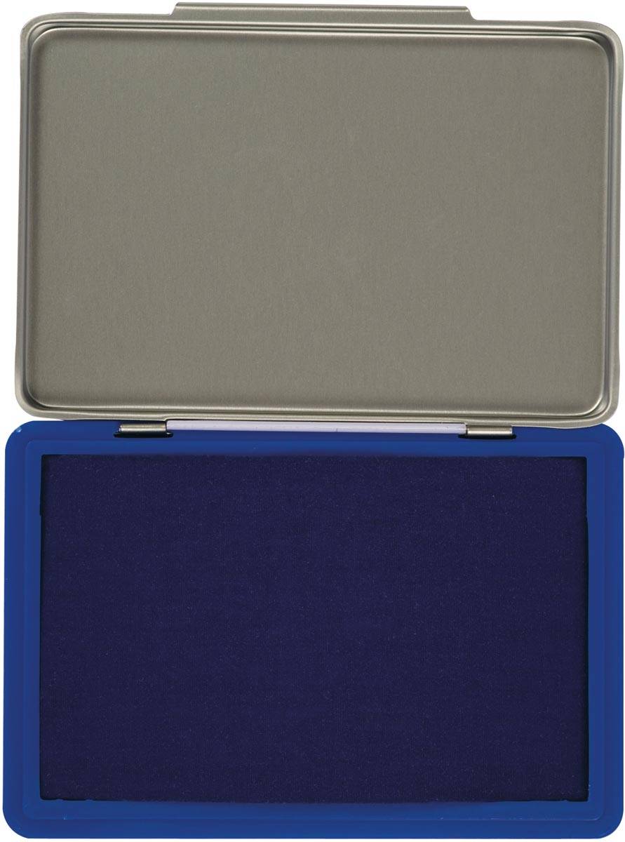 Q-CONNECT stempelkussen, ft 110 x 70 mm, blauw