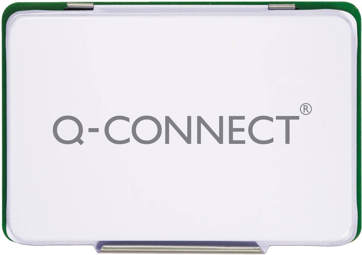 Q-CONNECT stempelkussen, ft 110 x 70 mm, groen