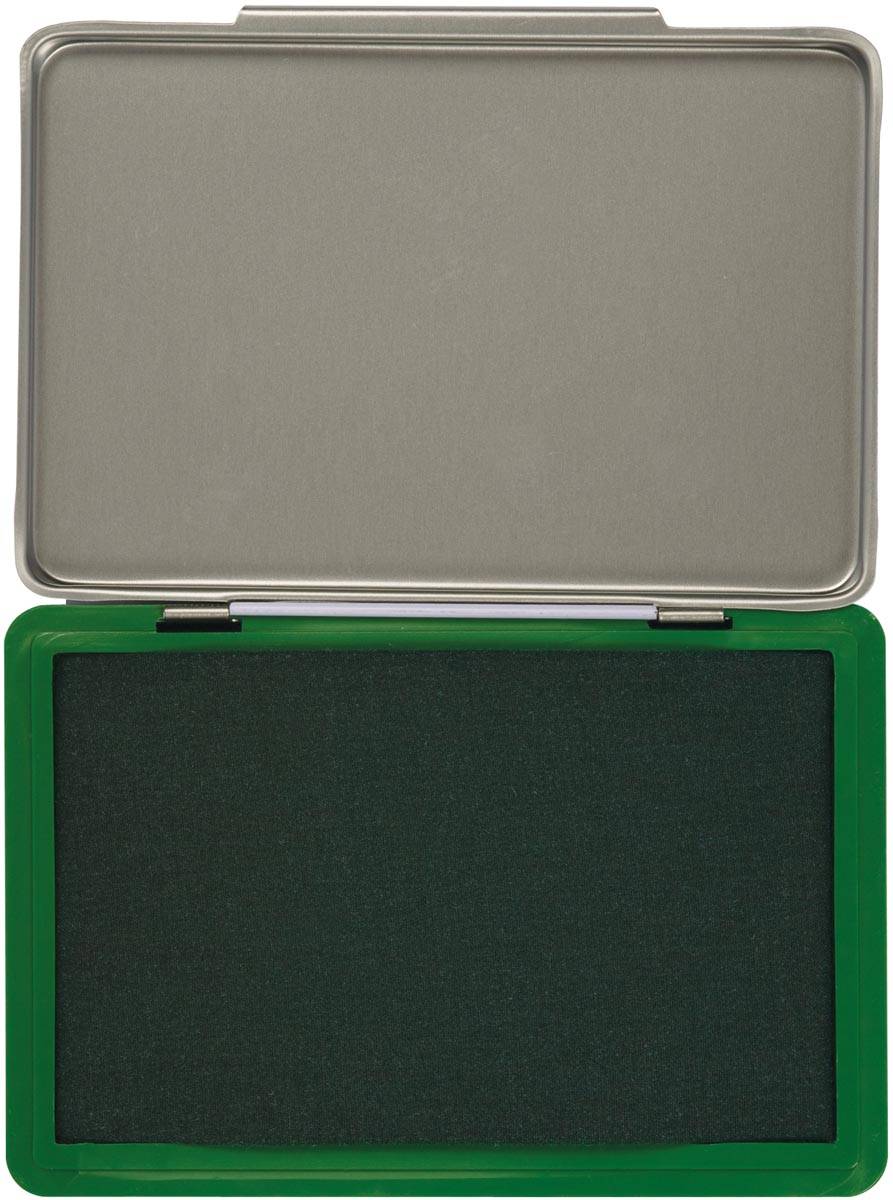 Q-CONNECT stempelkussen, ft 110 x 70 mm, groen