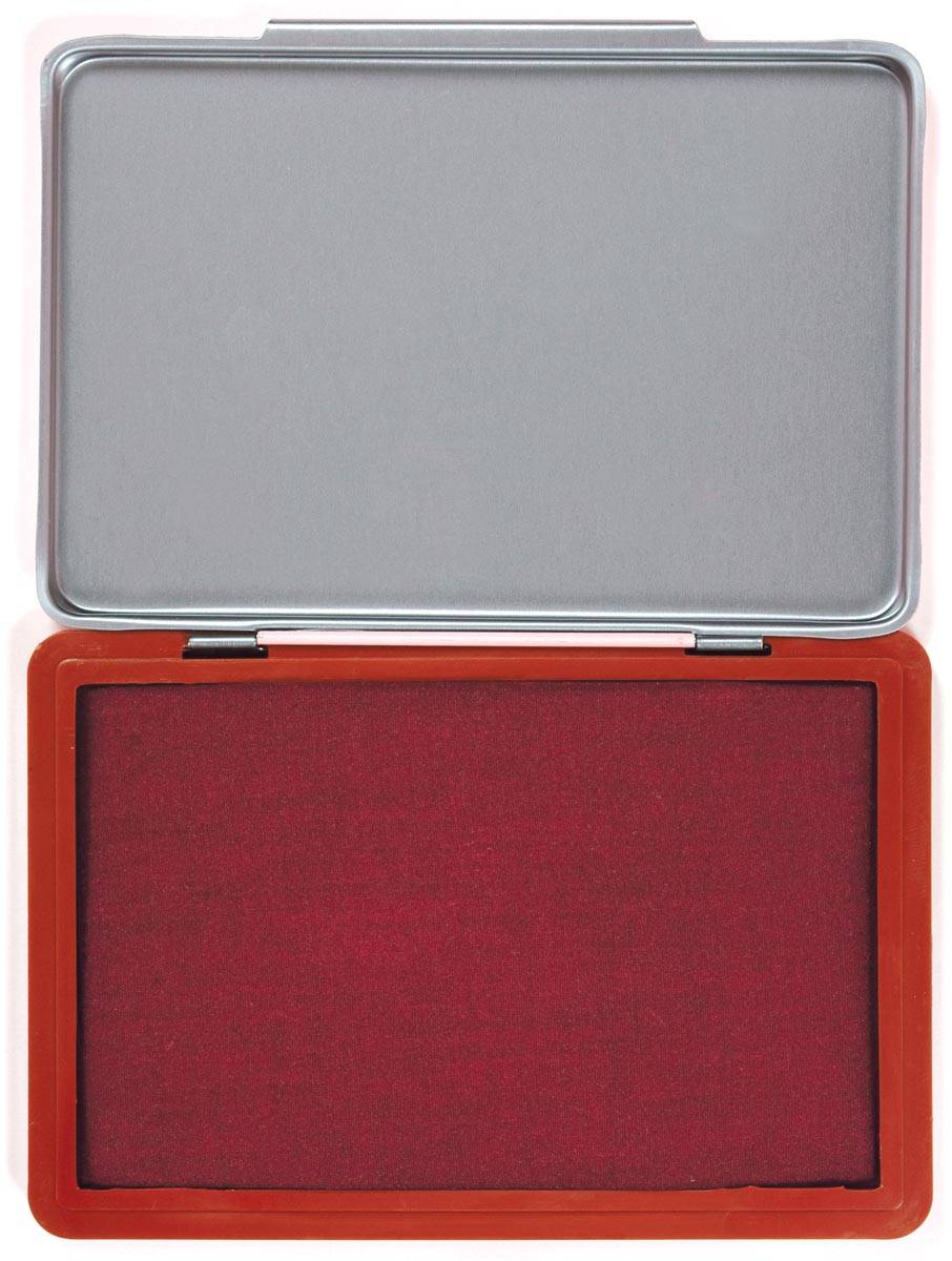 Q-CONNECT stempelkussen, ft 110 x 70 mm, rood