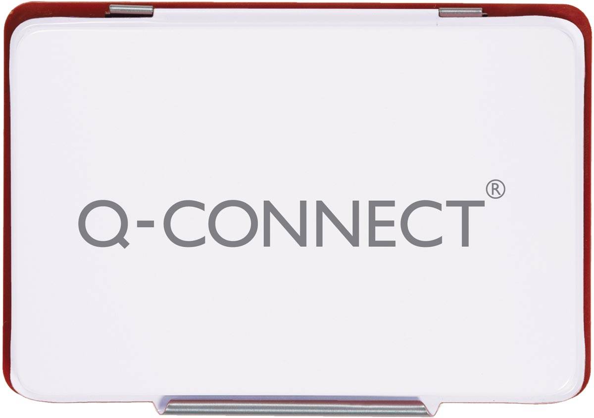 Q-CONNECT stempelkussen, ft 90 x 55 mm, rood