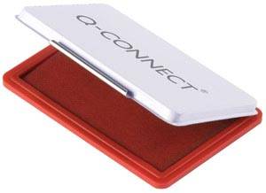 Q-CONNECT stempelkussen, ft 90 x 55 mm, rood