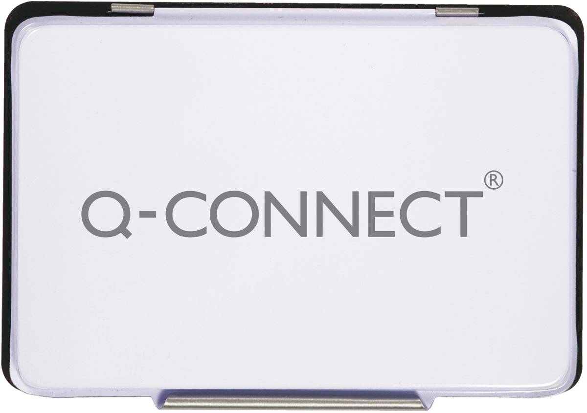 Q-CONNECT stempelkussen, ft 90 x 55 mm, zwart