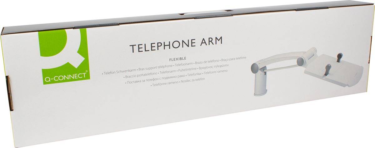 Q-CONNECT telefoonarm, lichtgrijs