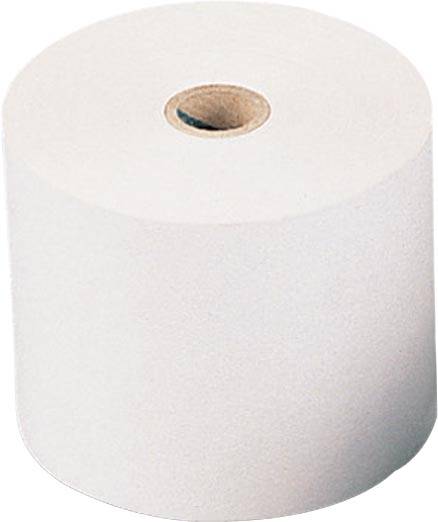 Q-CONNECT thermorol, papier van 46 g, ft 57 mm, diameter +/- 30 mm, asgat 12 mm, lengte 10 m, 10 stuks
