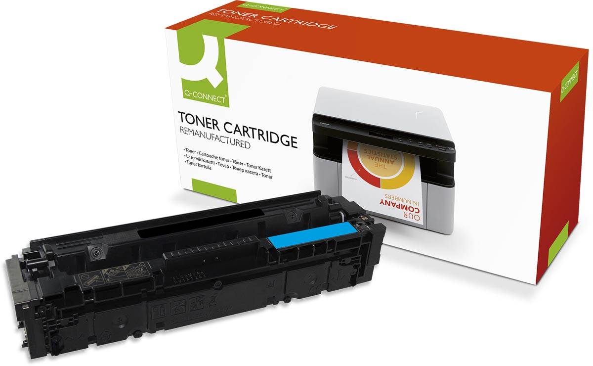 Q-CONNECT toner cyaan 2300 pagina's voor HP - OEM: CF401X