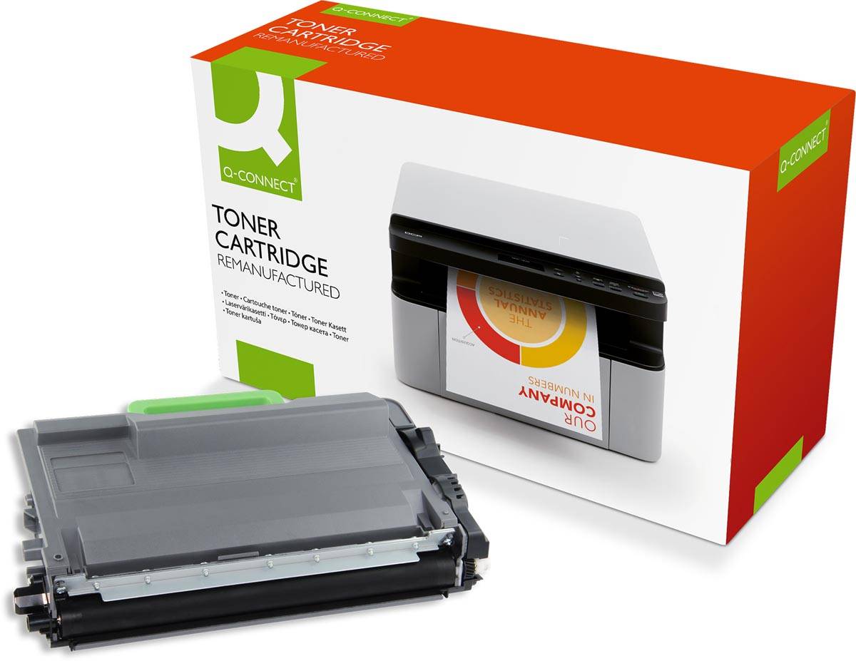 Q-CONNECT toner zwart 8000 pagina's voor Brother - OEM TN-3480